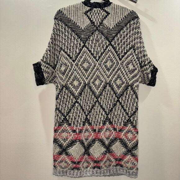 Cabi Short Sleeve Dolman Aztec Print Open Cardigan Sweater – Size Small - Picture 5 of 15